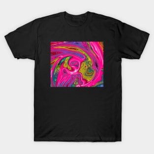 Colorful Marble Waves effect T-Shirt